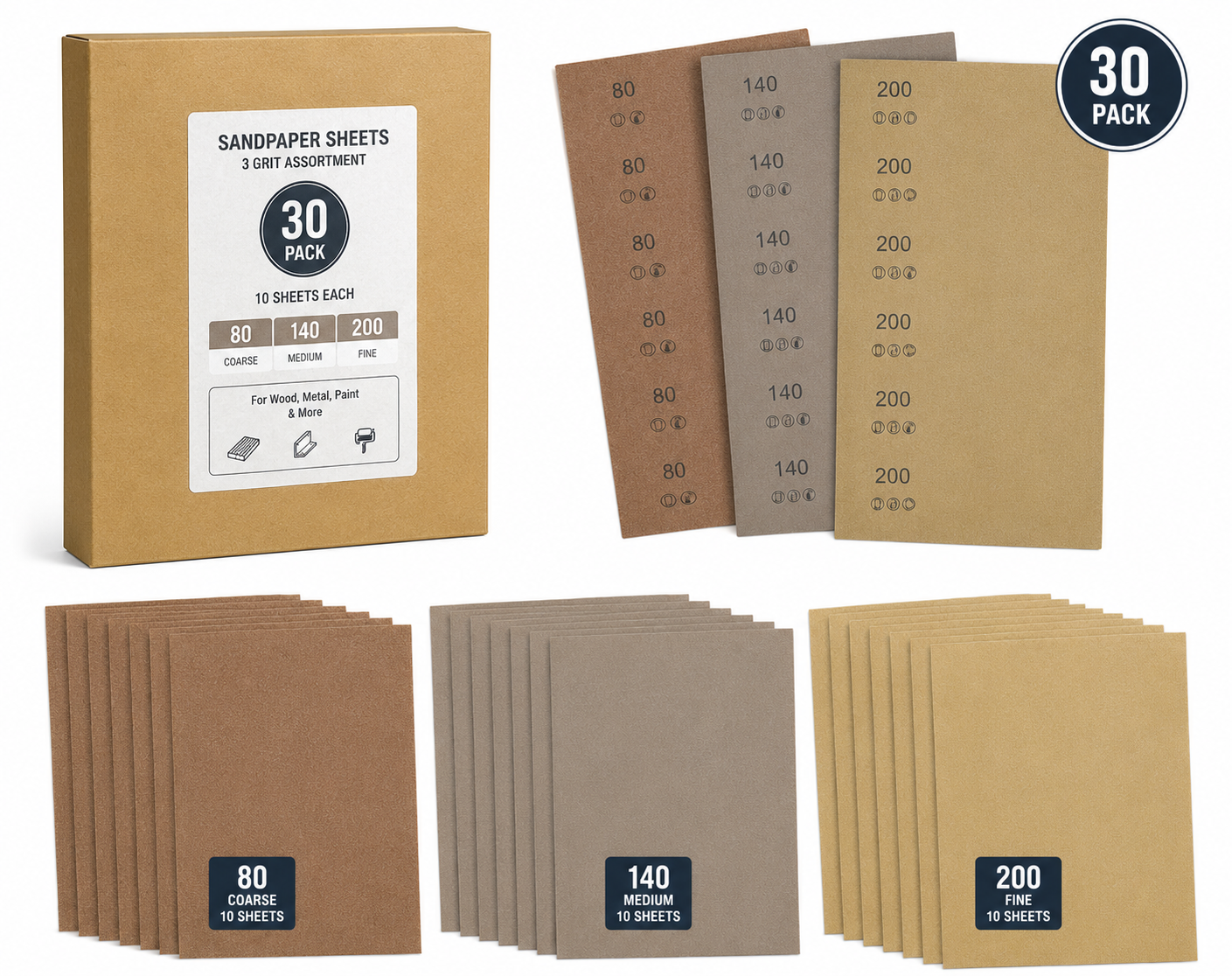 Sandpaper Sheets