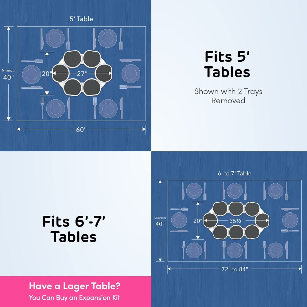Expandable Tabletop Lazy Susan