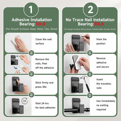 No Drill Curtain Rod Brackets