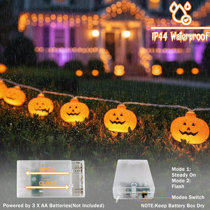 Pumpkin String Lights 10ft