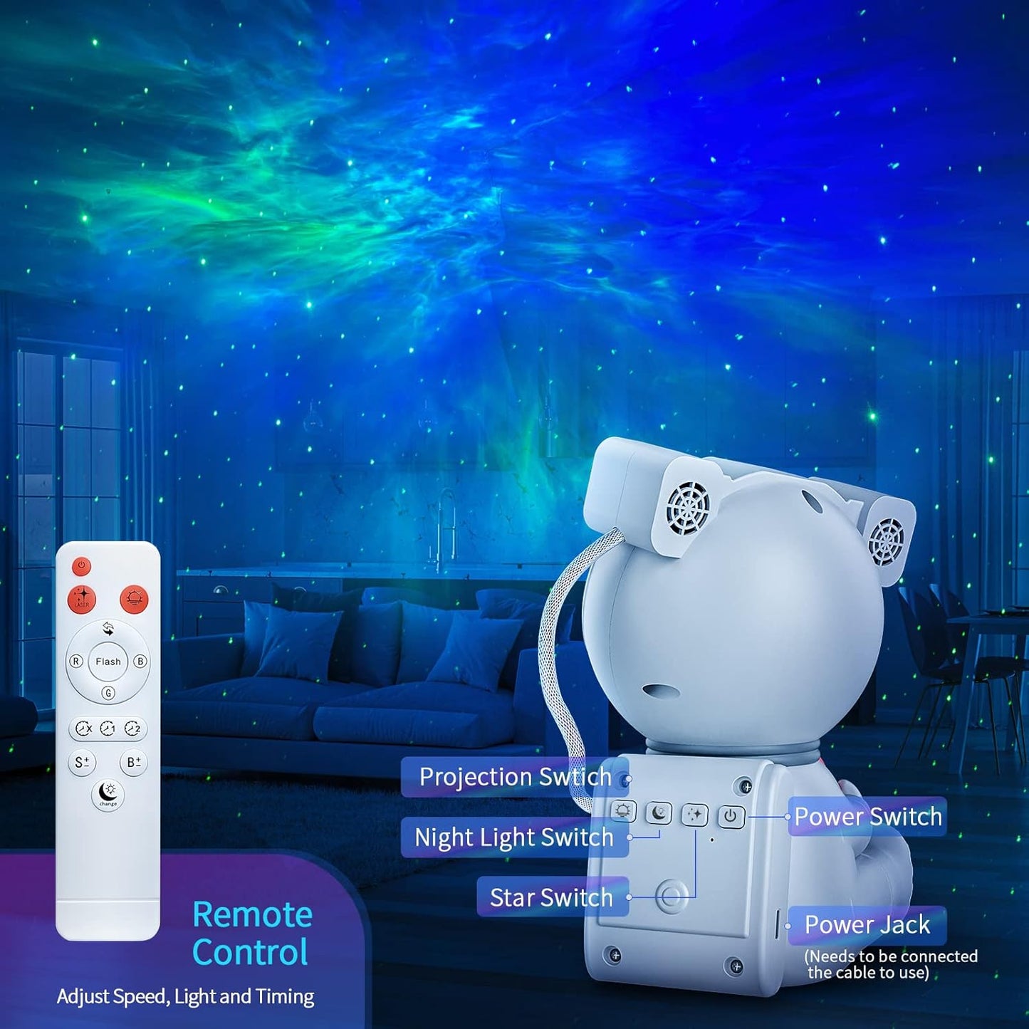 Astronaut Galaxy Projector