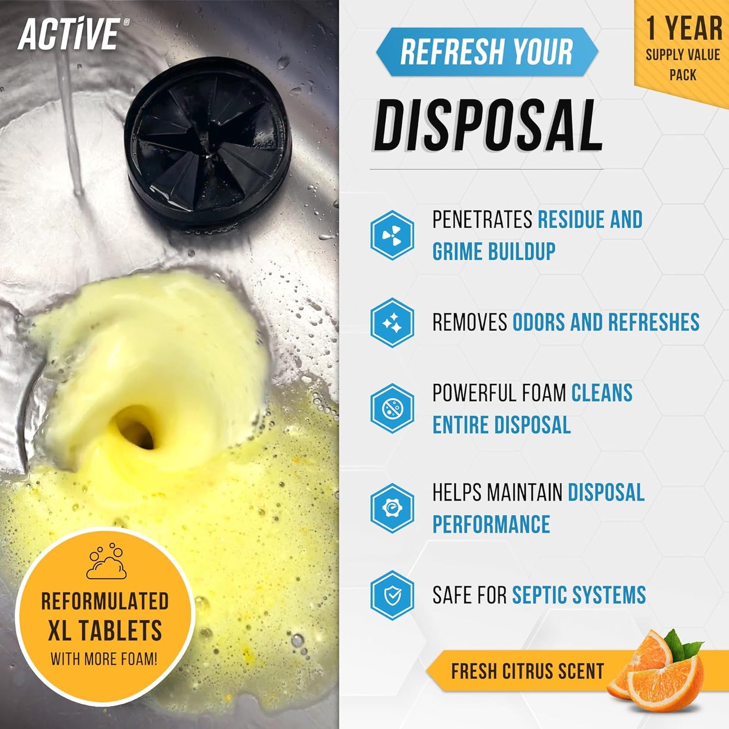 Garbage Disposal Cleaner Tablets