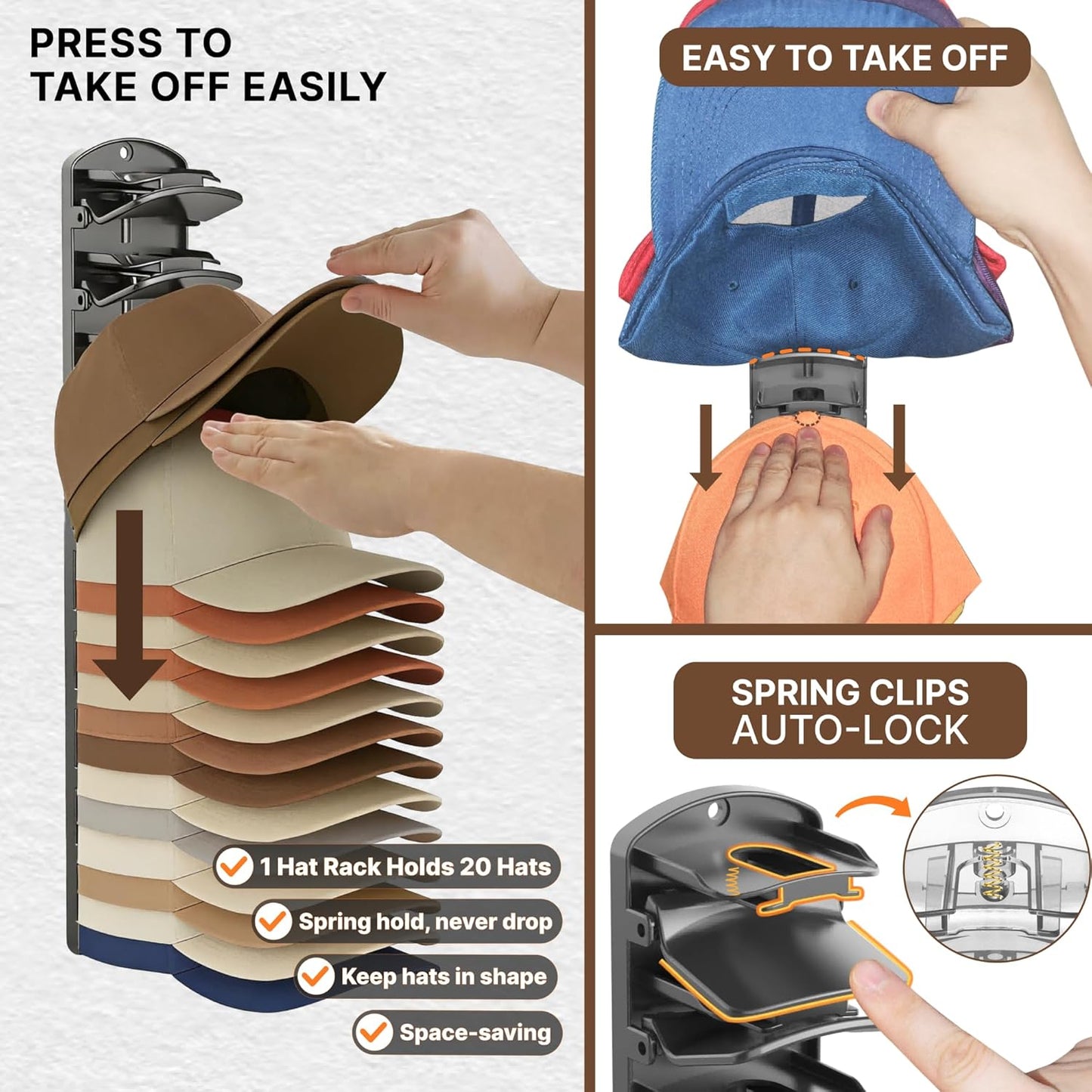 40-Cap Wall Organizer