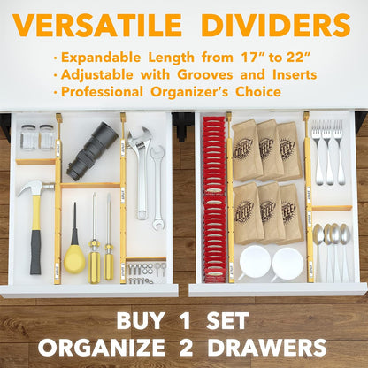 Adjustable Drawer Organizers