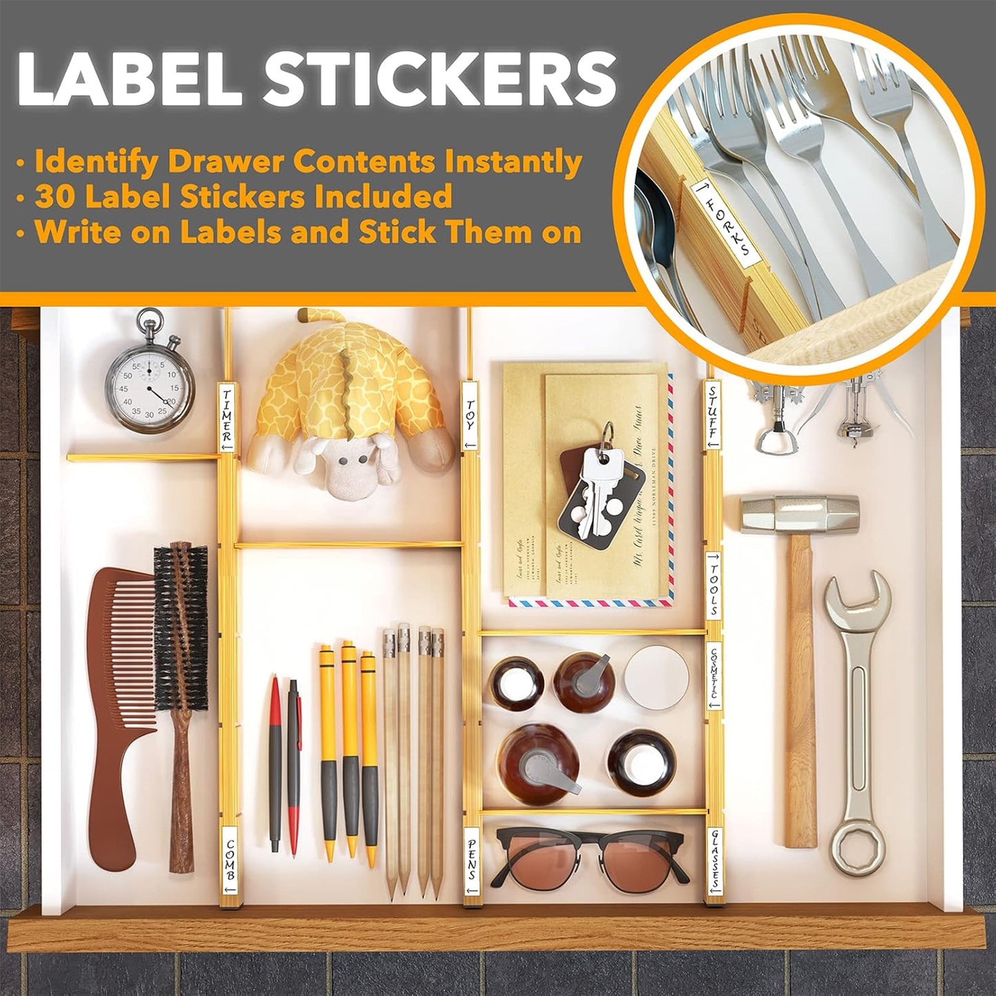 Adjustable Drawer Organizers