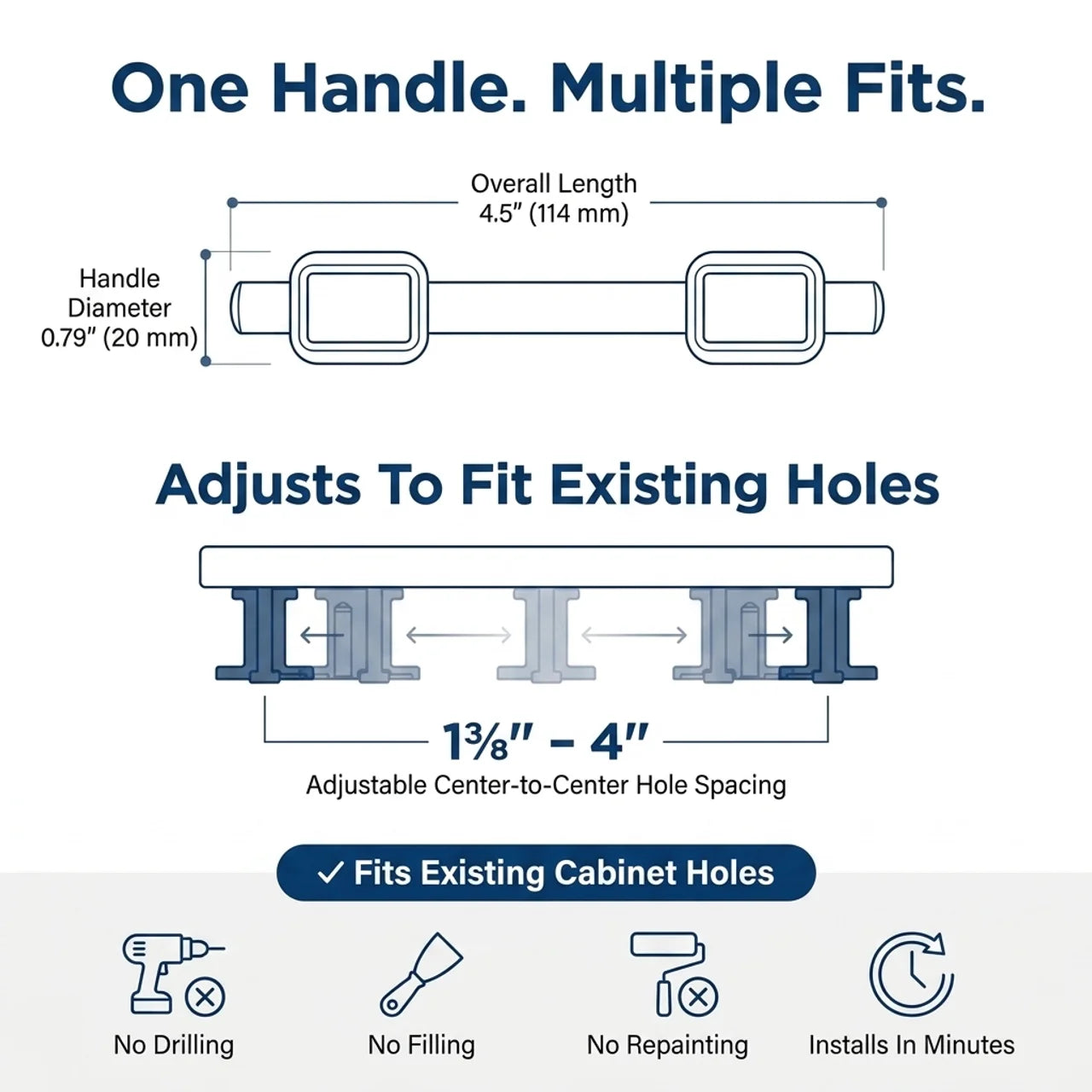Adjustable Cabinet Handles